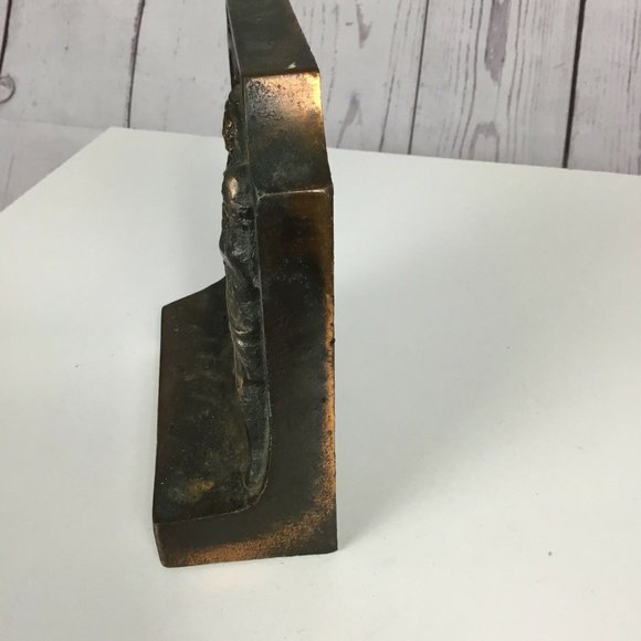 1776 bronze book end heavy door stop 1776-1976 - Picture 3 of 7